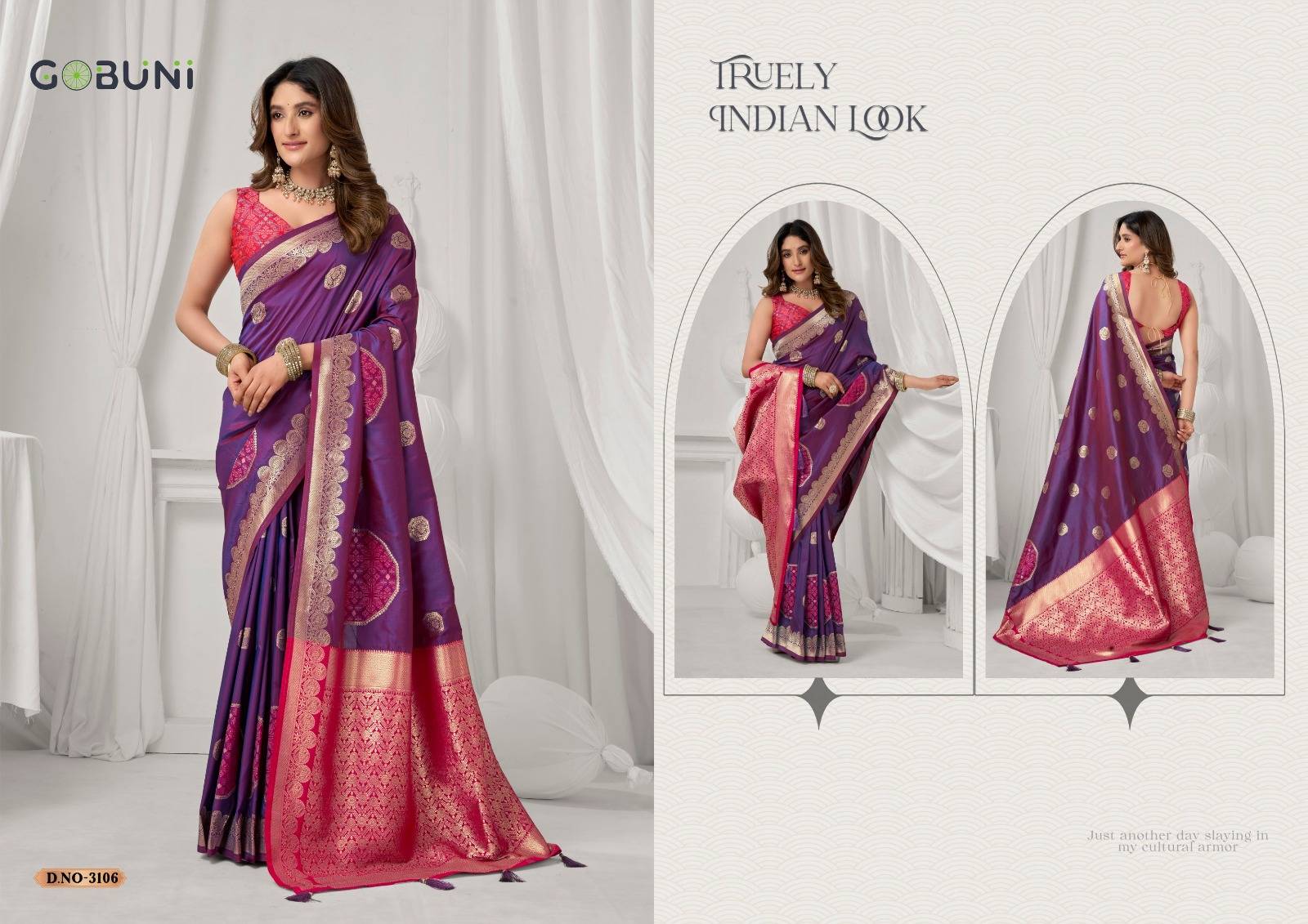  Shraddha By Gobuni 3101 To 3106 Series Indian Traditional Wear Collection Fancy Colorful Party Wear Soft Silk Saree At Wholesale Price